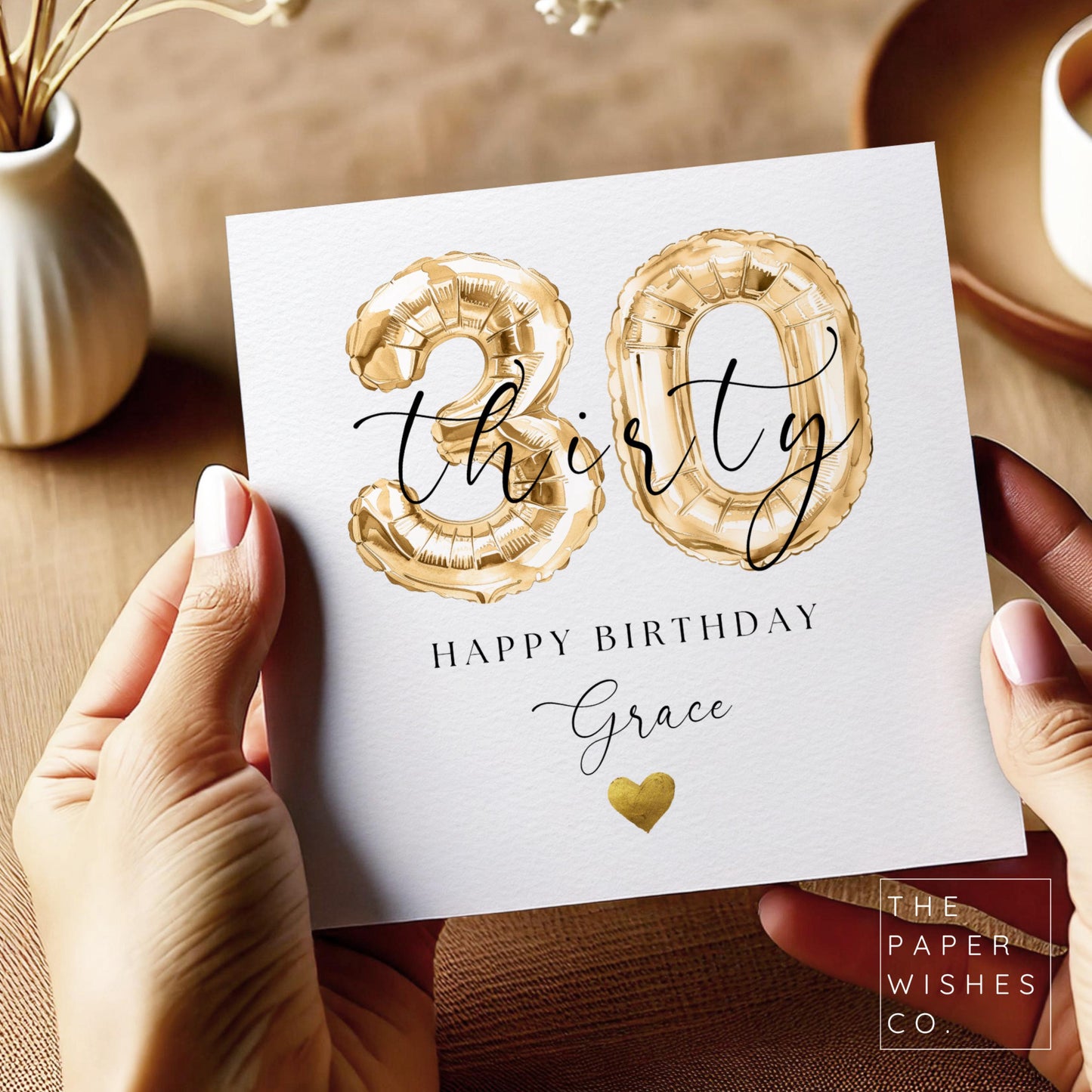 Personalised 30th Birthday Card - Celebrate Their Thirtieth in Style